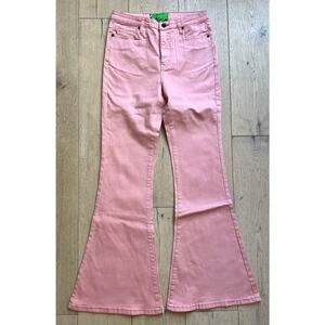 Sandrine Rose x Free People Super Flare Petal Pink Jeans NWT Size 29